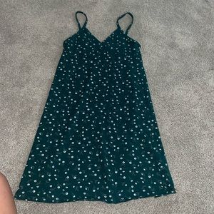 Brandy Melville green floral mini dress